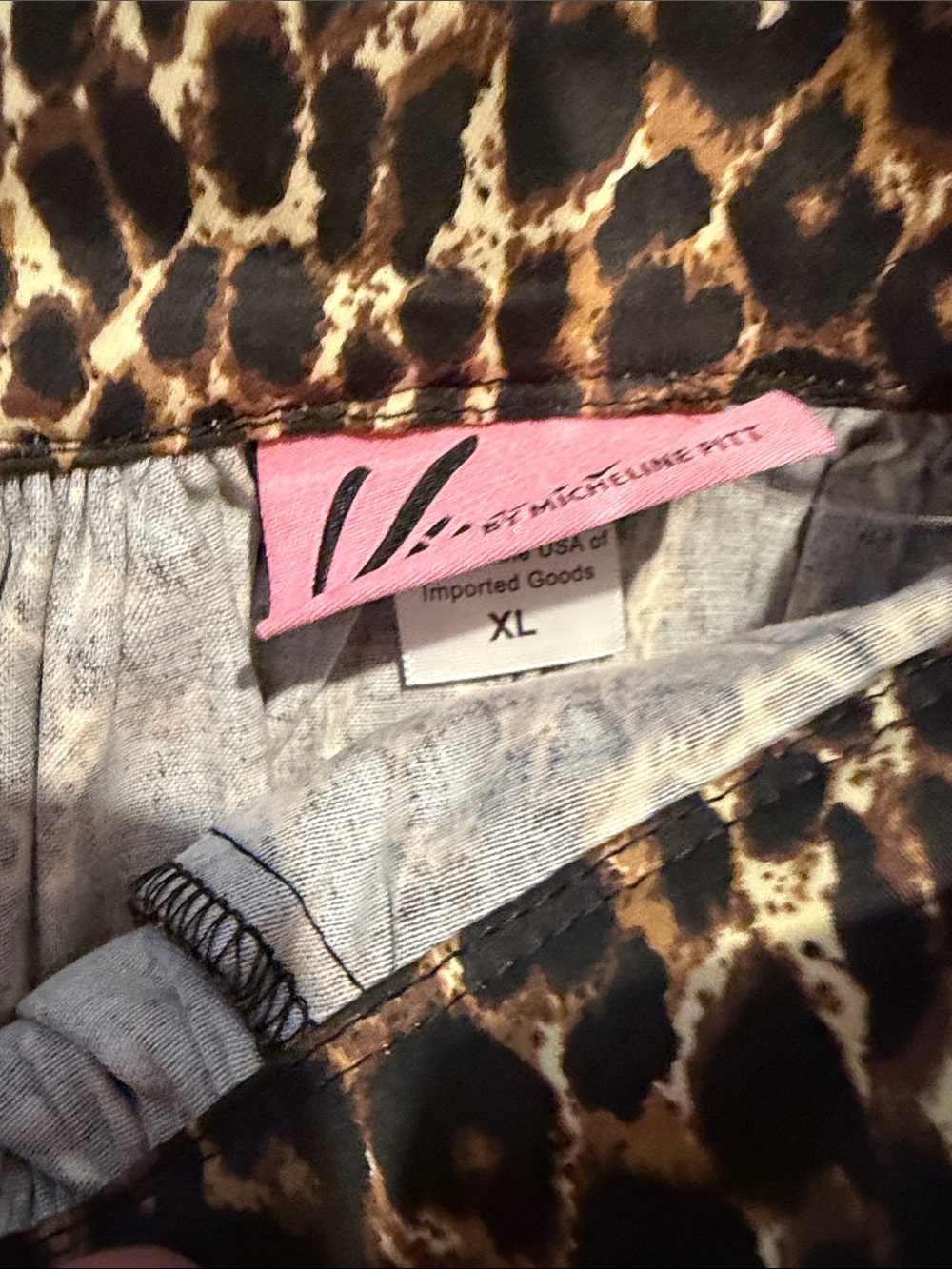 Vixen by Micheline Pitt Leopard Circle Skirt - Brown & Black - Picture 4 of 4